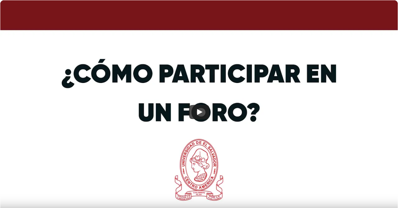 Tutorial: Participar en un foro